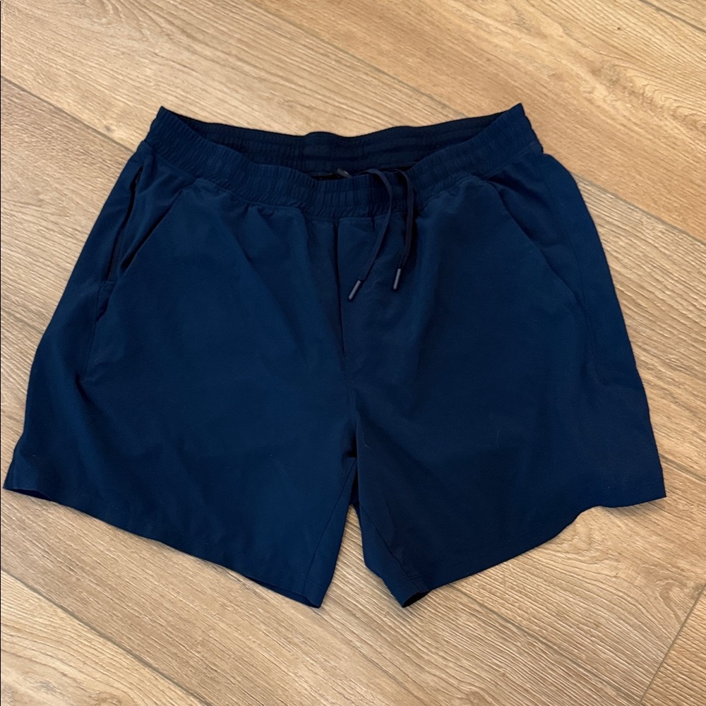 lululemon athletica Men's Navy Athletic Drawstring Shorts